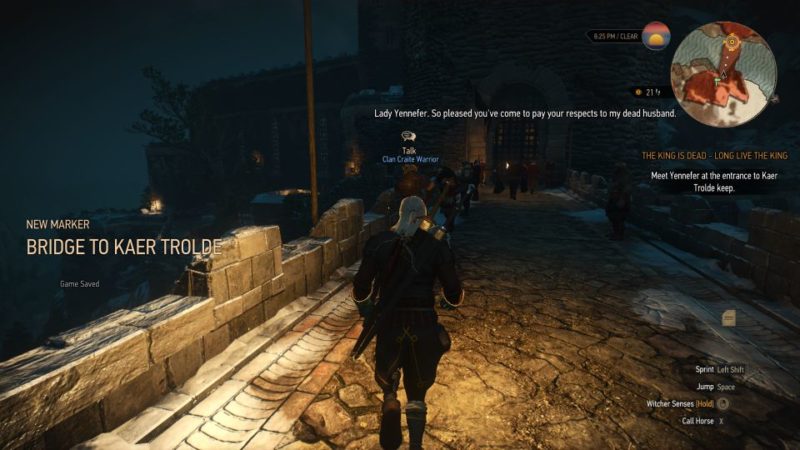 the king is dead, long live the king - witcher 3 mission