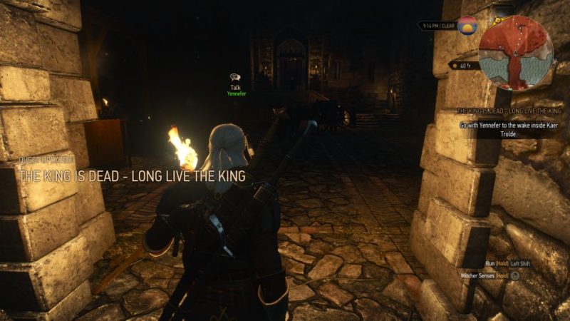 the king is dead, long live the king - witcher 3 walkthrough