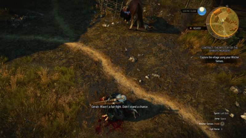 the mystery of the byways murders - witcher 3 quest