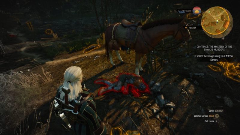 the mystery of the byways murders - witcher 3 quest guide