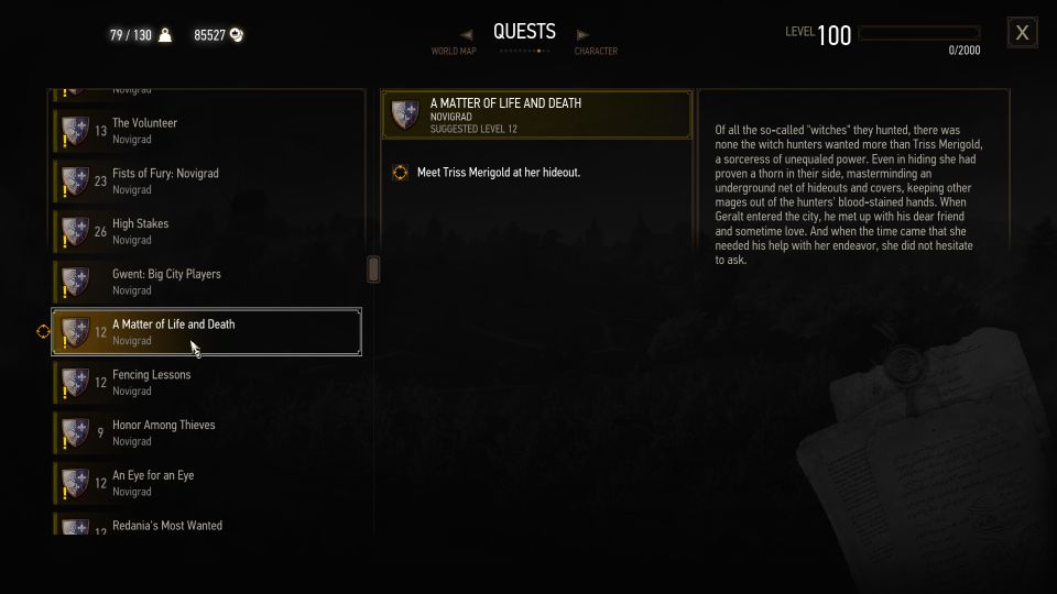 Witcher 3 A Matter Of Life And Death A Matter Of Life And Death: The Witcher 3 Walkthrough