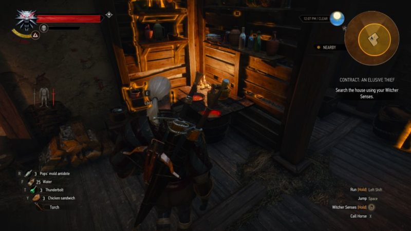 the witcher 3 - an elusive thief tips