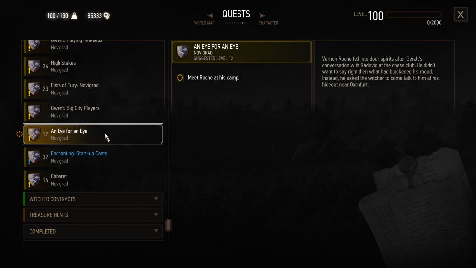 witcher 3 an eye for an eye witcher 3 an eye for an eye