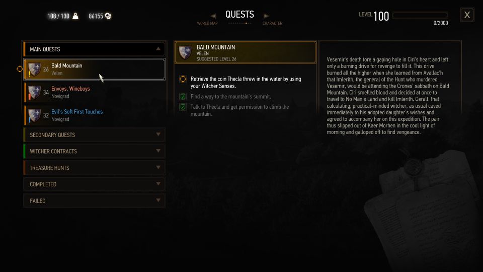 Bald Mountain The Witcher 3 Walkthrough And Guide