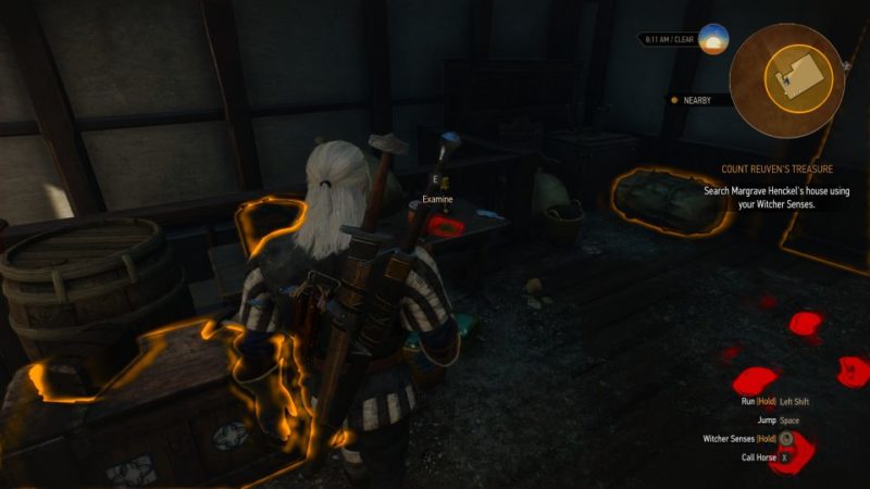 the witcher 3 - count reuven's treasure escape the area