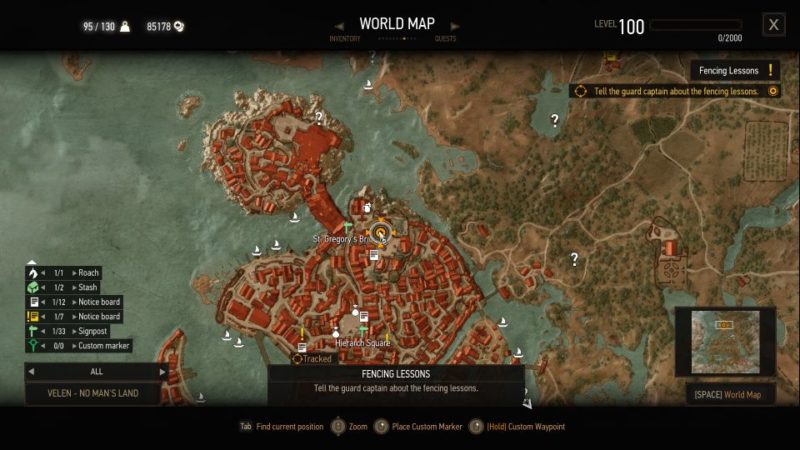 the witcher 3 - fencing lessons guide