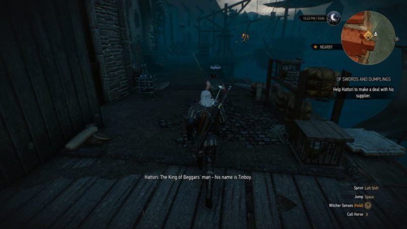 the witcher 3 - of swords and dumplings quest