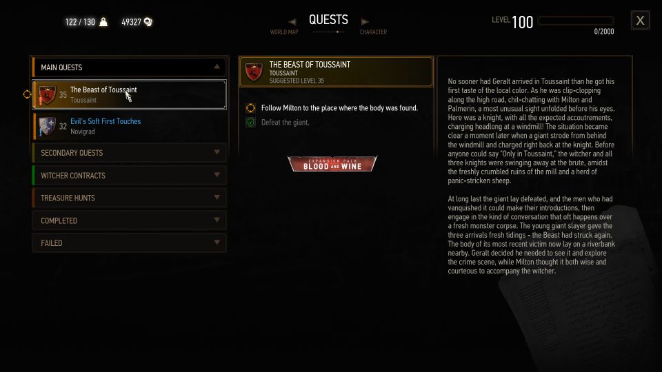 The Beast Of Toussaint The Witcher 3 Walkthrough