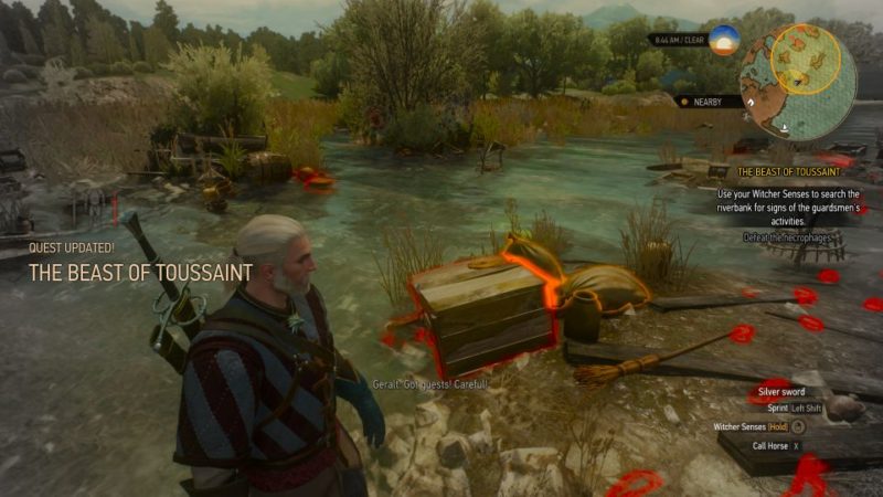 the witcher 3 - the beast of touissant quest walkthrough