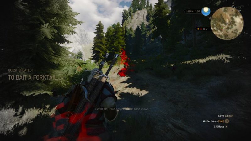 the witcher 3 - to bait a forktail quest guide