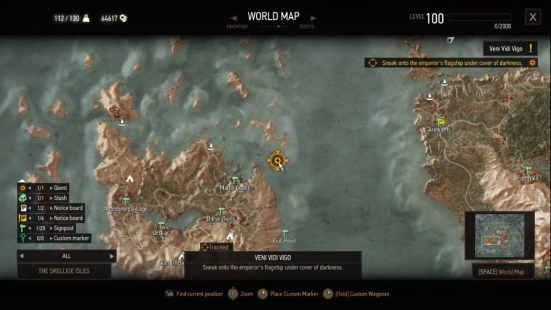 the witcher 3 - veni vidi vigo guide