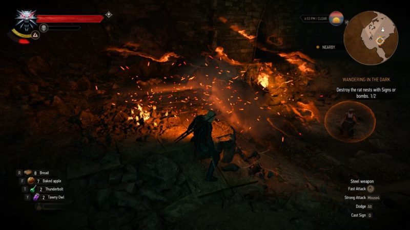 wandering in the dark - the witcher 3 mission walkthrough