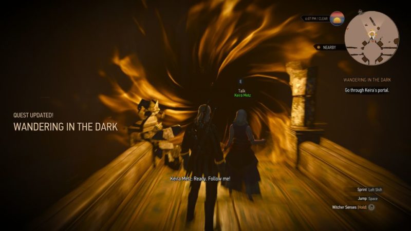 wandering in the dark - the witcher 3 quest guide