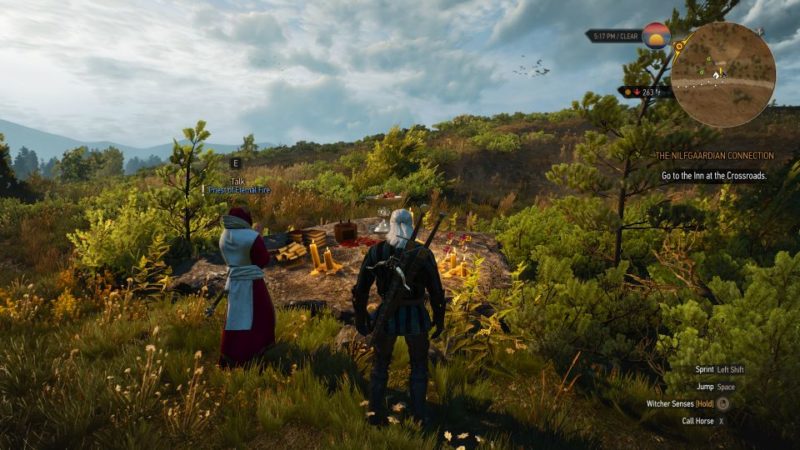 witcher 3 - funeral pyres how to start quest