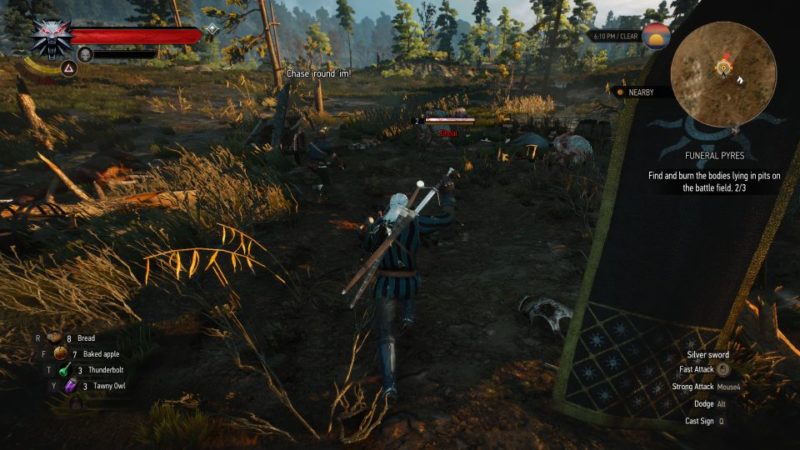 witcher 3 - funeral pyres walkthrough