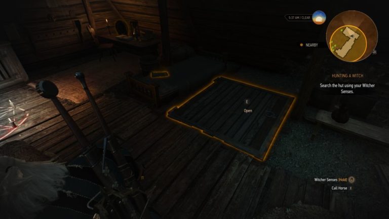 Use Your Witcher Senses To Find The Secret Stash Hunting A Witch: The Witcher 3 Walkthrough And Guide