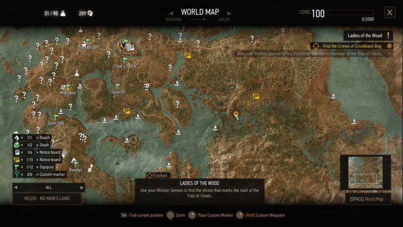 witcher 3 - ladies of the wood guide