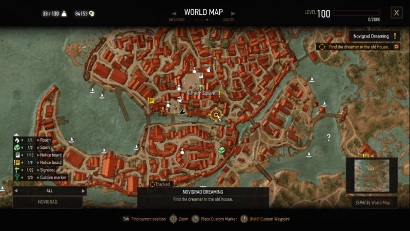 witcher 3 - novigrad dreaming guide