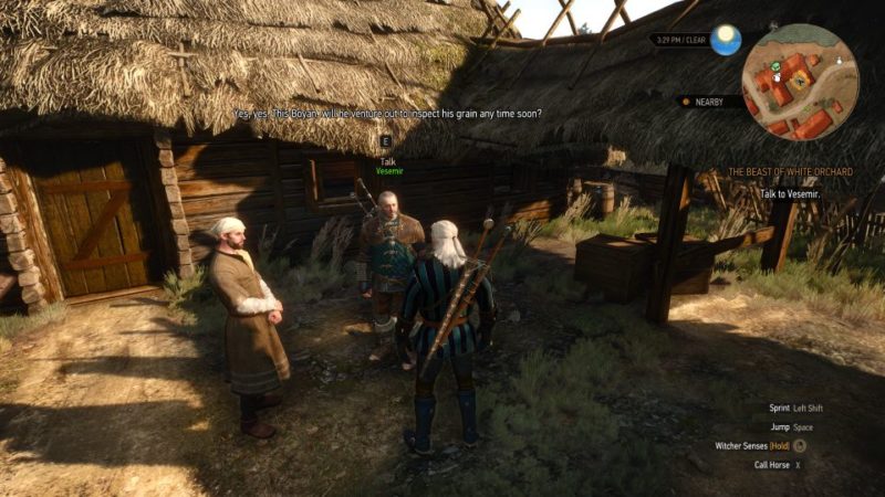 witcher 3 - the beast of white orchard - how to avoid the griffin