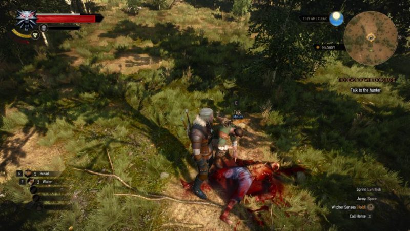 witcher 3 - the beast of white orchard mission guide