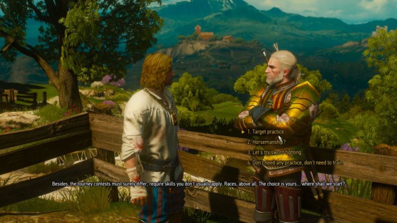 the witcher 3 - the warble of a smitten knight walkthrough