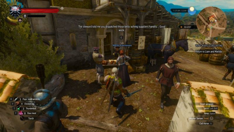 the witcher 3 - wine wars consorting tips