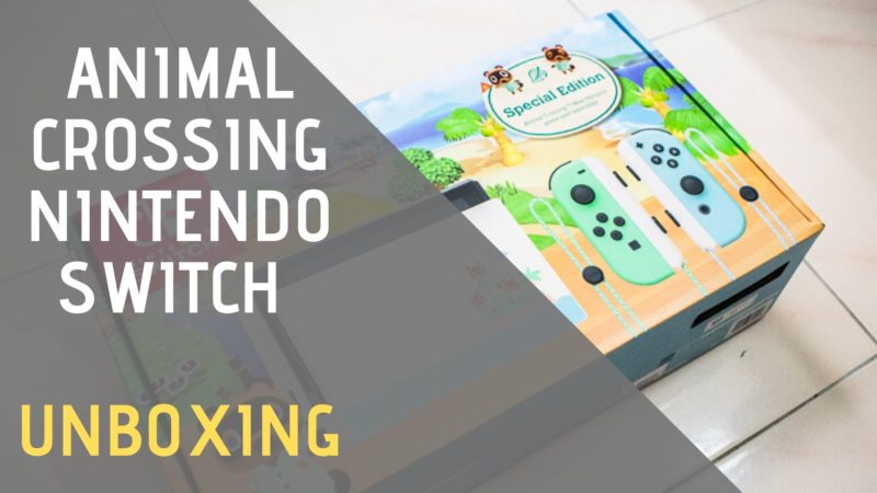 animal crossing new horizons switch unboxing