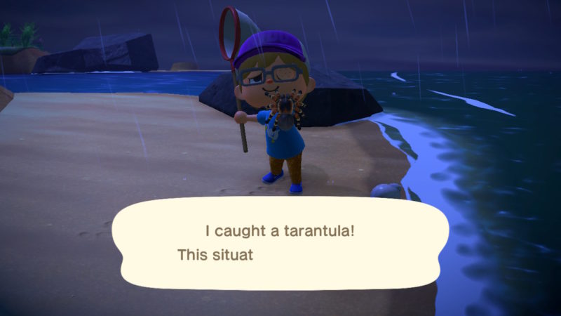 animal crossing new horizons tarantula location