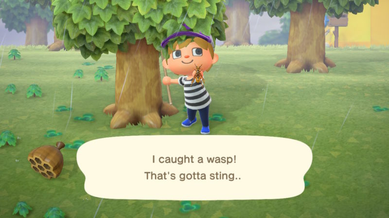 how to deal with bees in animal crossing new horizons