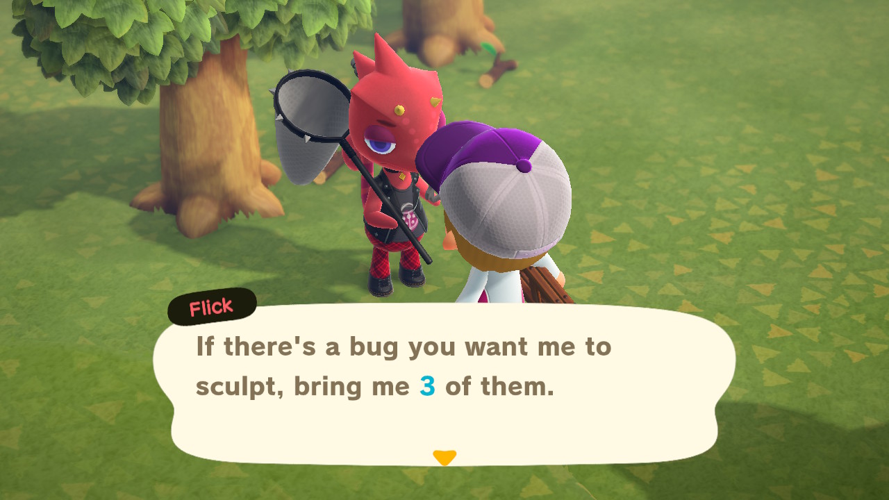 Flick Selling Bugs Bug Collectibles Animal Crossing New Horizons
