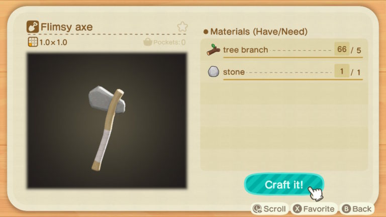 How To Get The Axe Recipe - Animal Crossing New Horizons