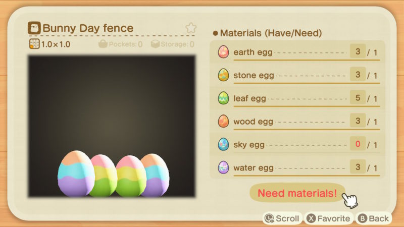 animal crossing new horizons - how to get all different eggs for bunny day