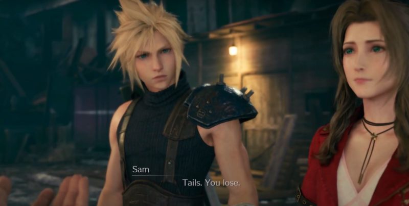 coin toss chocobo sam - ff7 remake choices