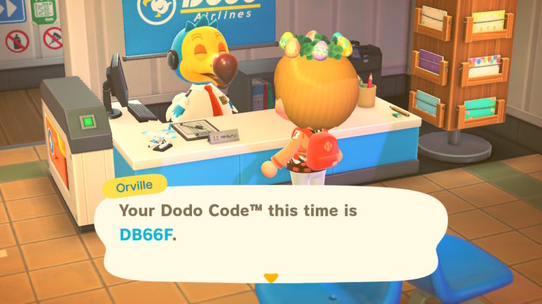 animal crossing travel dodo code