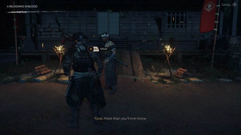 ghost of tsushima - a reckoning in blood quest