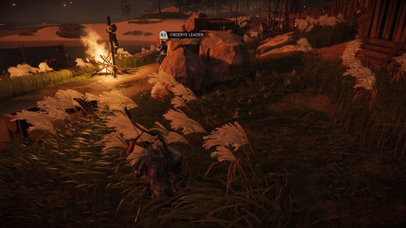 ghost of tsushima - beachside camp tips