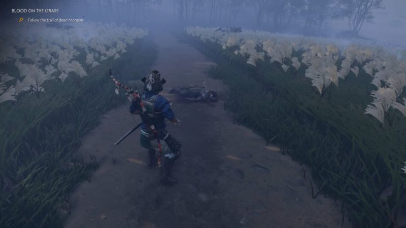 ghost of tsushima - blood on the grass quest