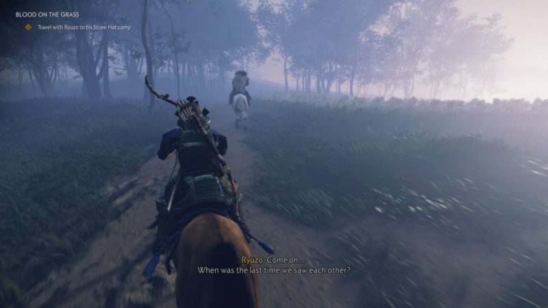 ghost of tsushima - blood on the grass walkthrough