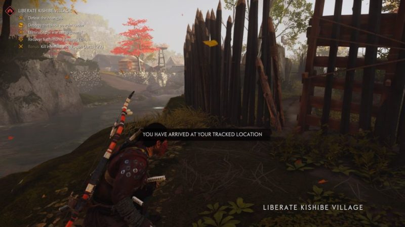 ghost of tsushima - liberate kishibe village guide