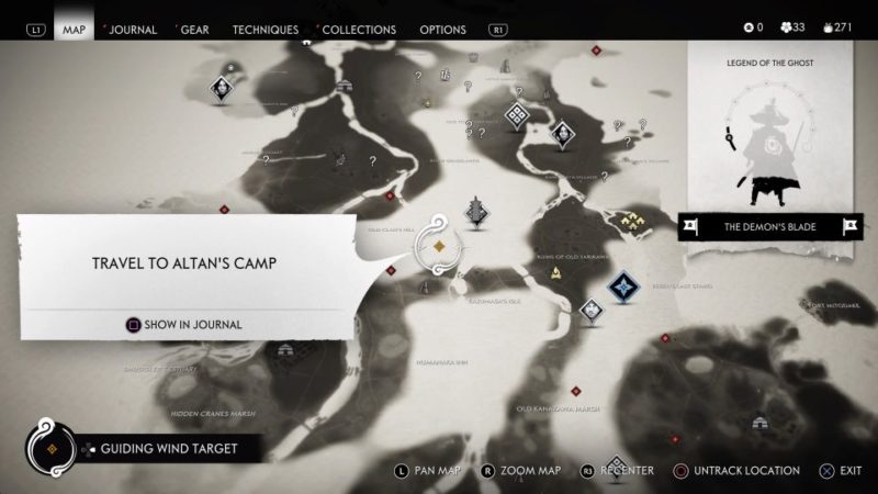 ghost of tsushima - message in blood quest guide