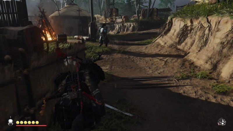 ghost of tsushima - message in blood tips