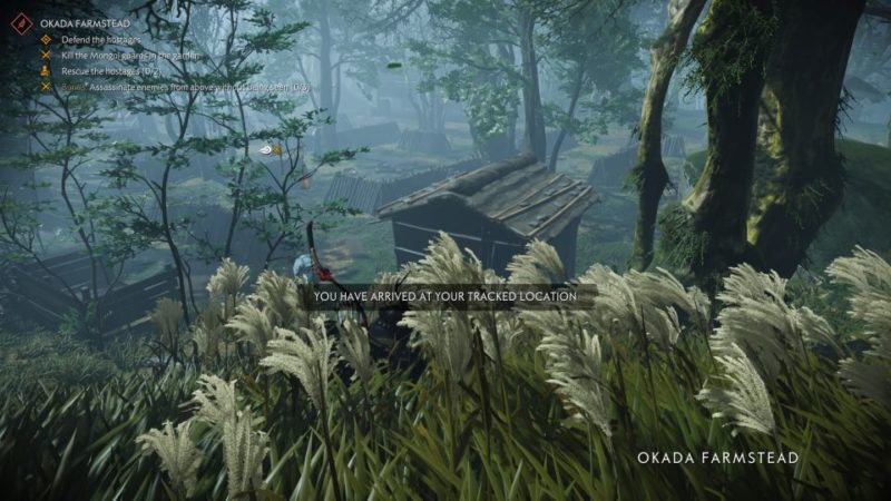 ghost of tsushima - okada farmstead guide