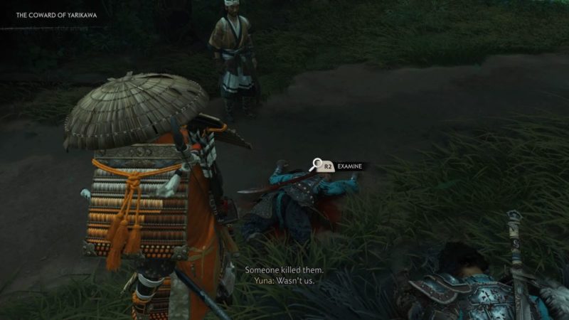 ghost of tsushima - the coward of yarikawa quest