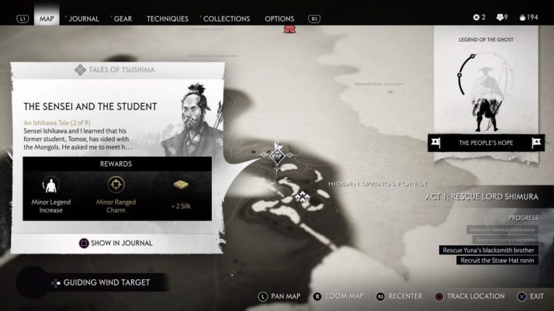 ghost of tsushima - the sensei and the student