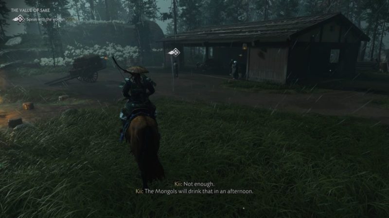 ghost of tsushima - the value of sake guide