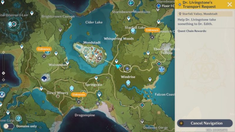 genshin impact- dr livingstone's transport request guide