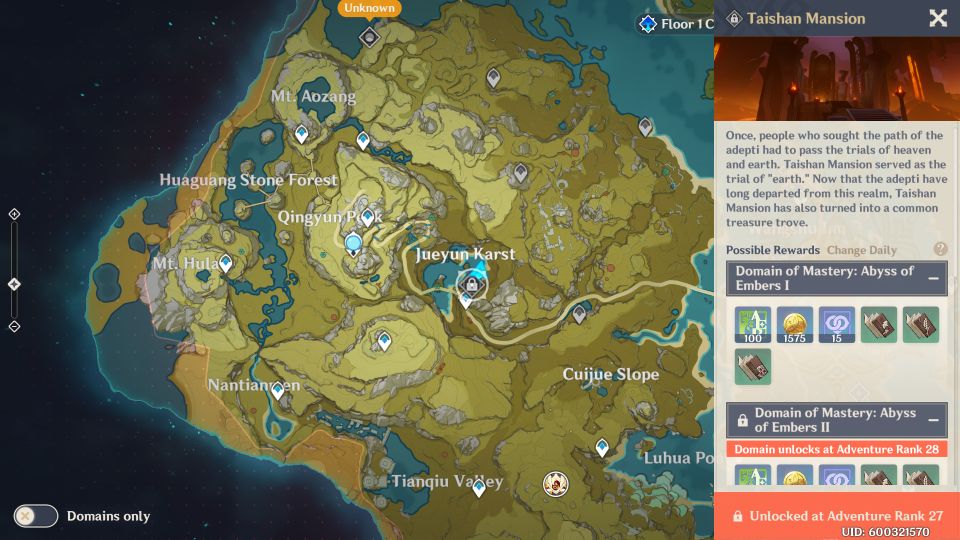 Genshin Impact How To Unlock Taishan Mansion Reduce Water Level