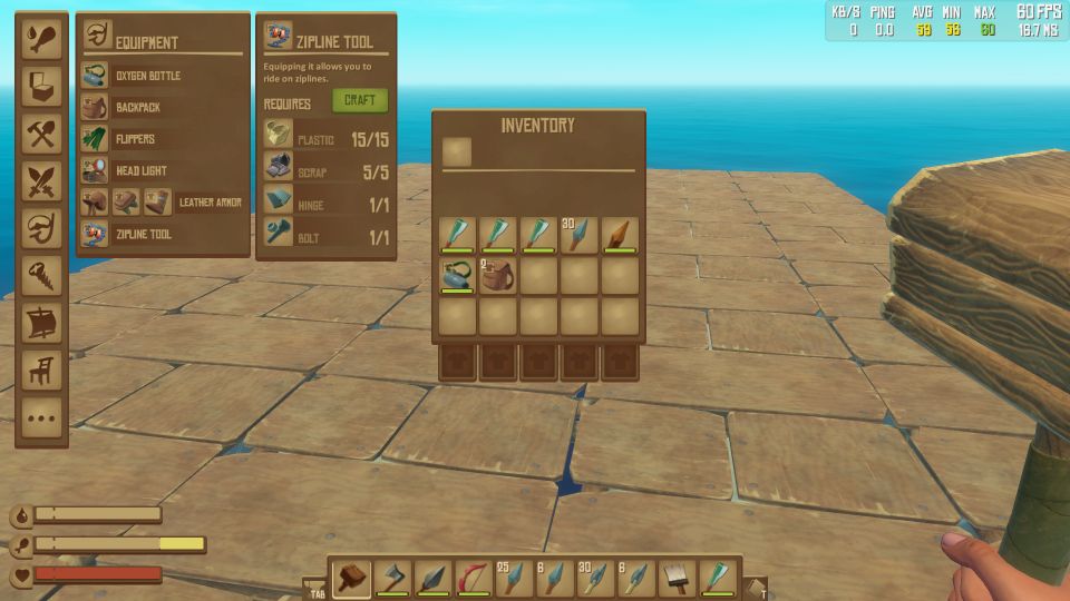 Raft Game How To Make A Zipline And Use It