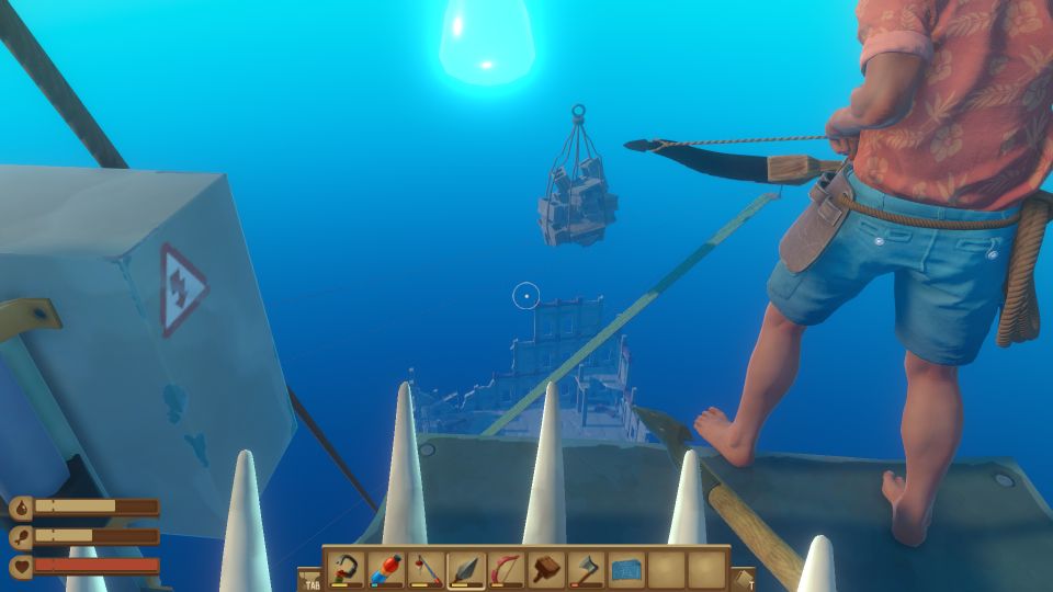 Raft How To Find The Crane Key To Drop The Concrete (Location)