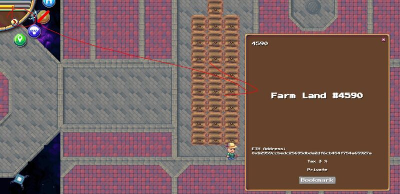 how to check tax for farm - pixels nft game
